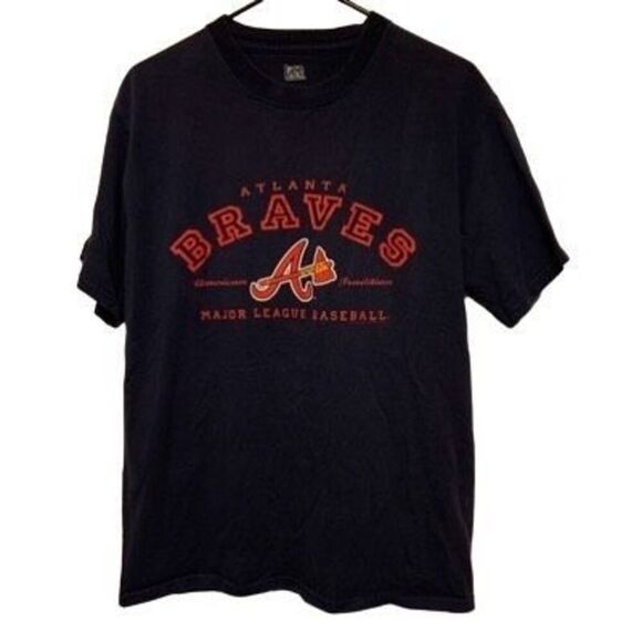 Atlanta Braves Vintage Lee Size Medium T-Shirt - Picture 1 of 4